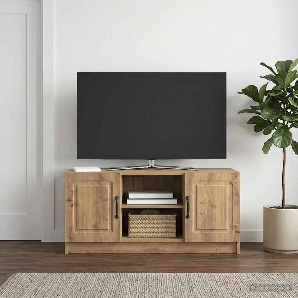 TV ormar 102 x 34,5 x 47 cm Hrast artisan Konstruirano drvo