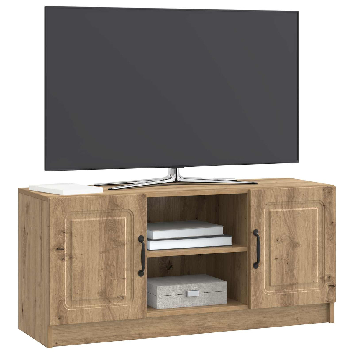 TV ormar 102 x 34,5 x 47 cm Hrast artisan Konstruirano drvo