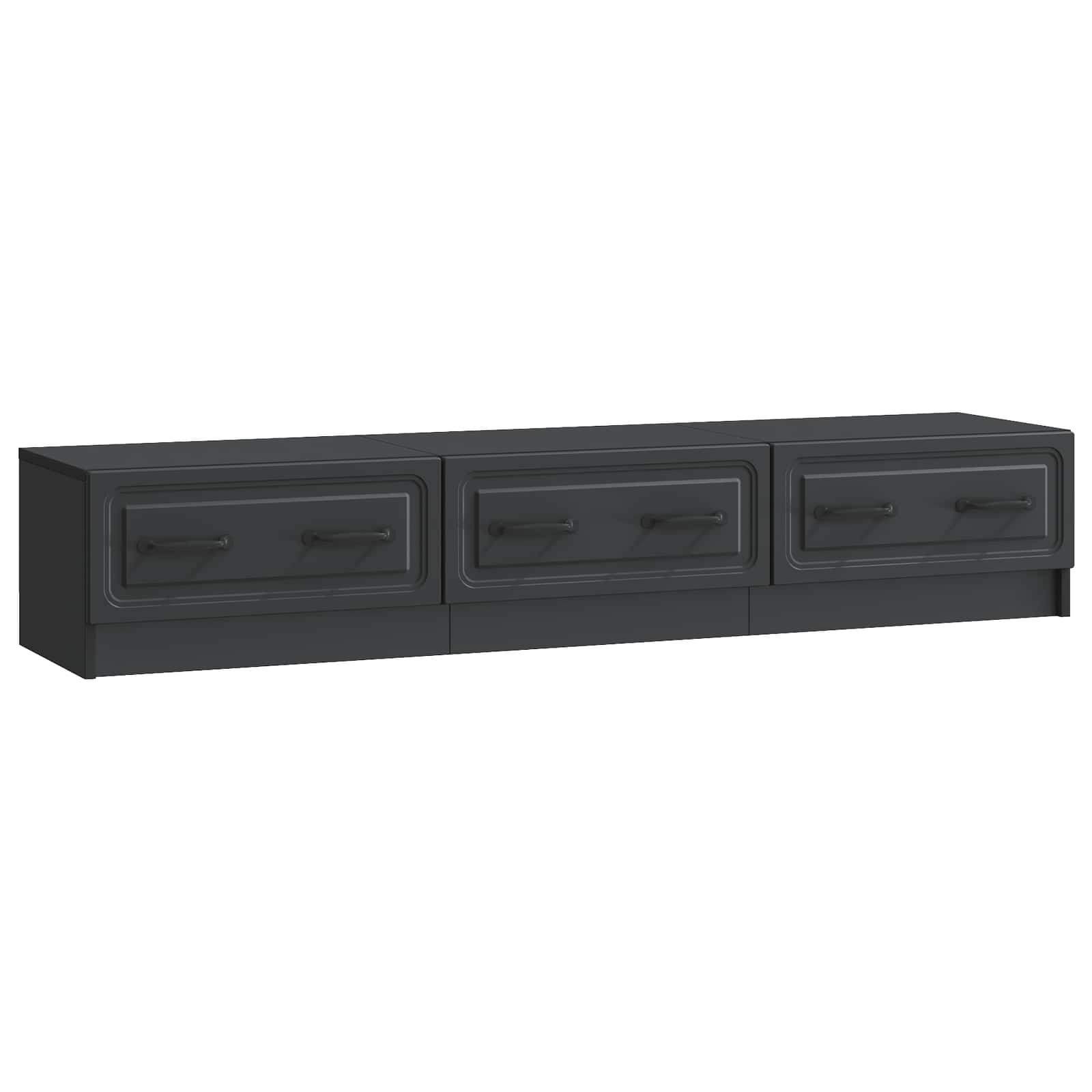TV ormar s ladicama Crna 147 x 34,5 x 27 cm Konstruirano drvo