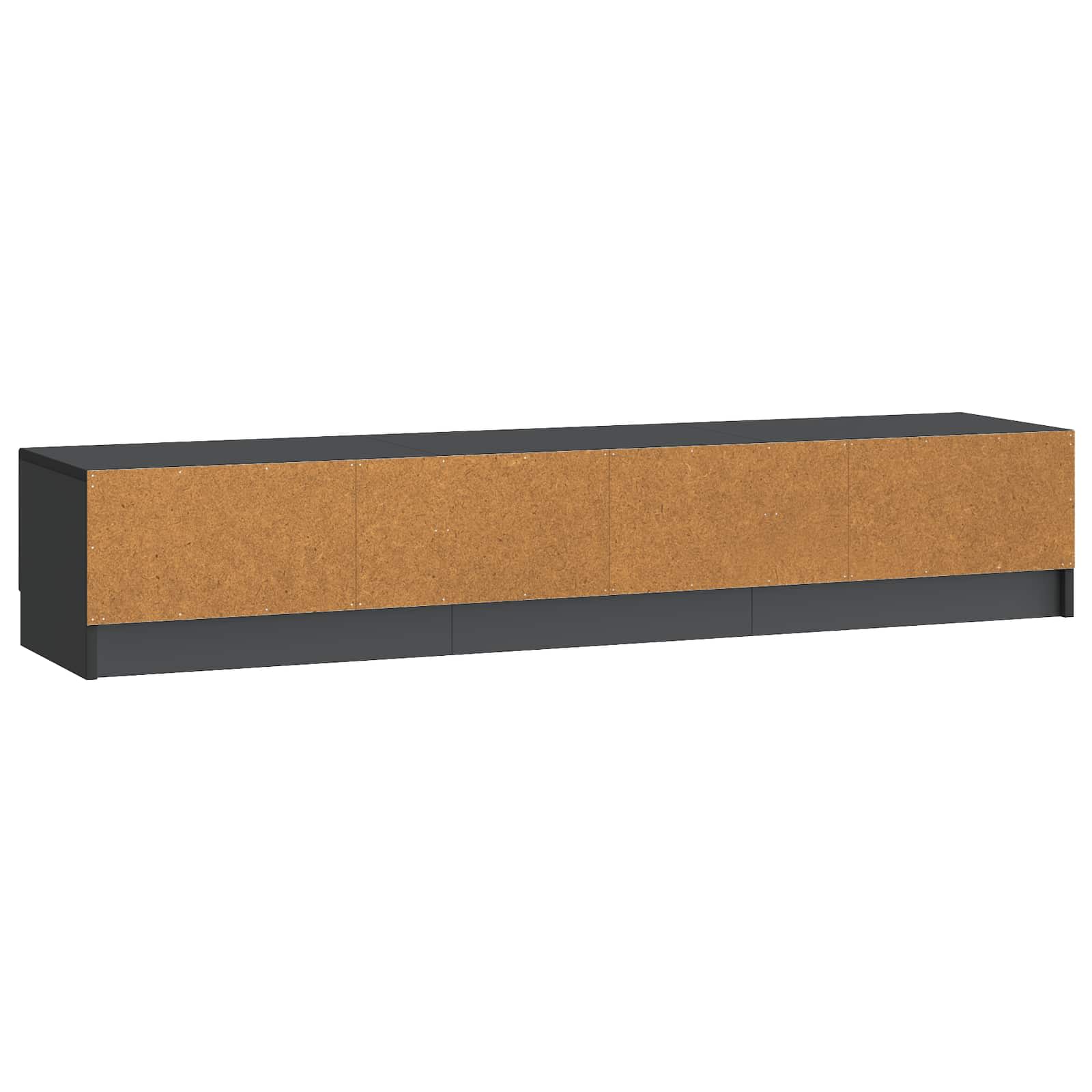 TV ormar s ladicama Crna 147 x 34,5 x 27 cm Konstruirano drvo