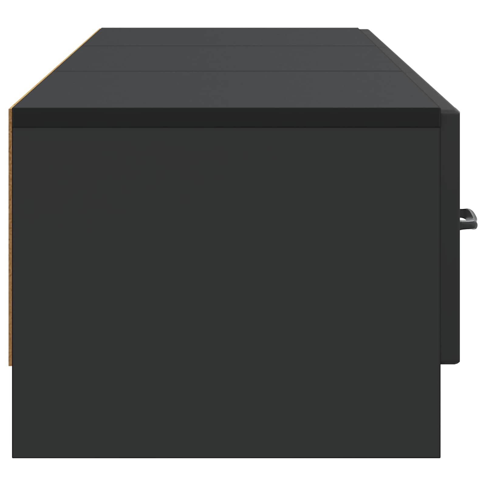 TV ormar s ladicama Crna 147 x 34,5 x 27 cm Konstruirano drvo