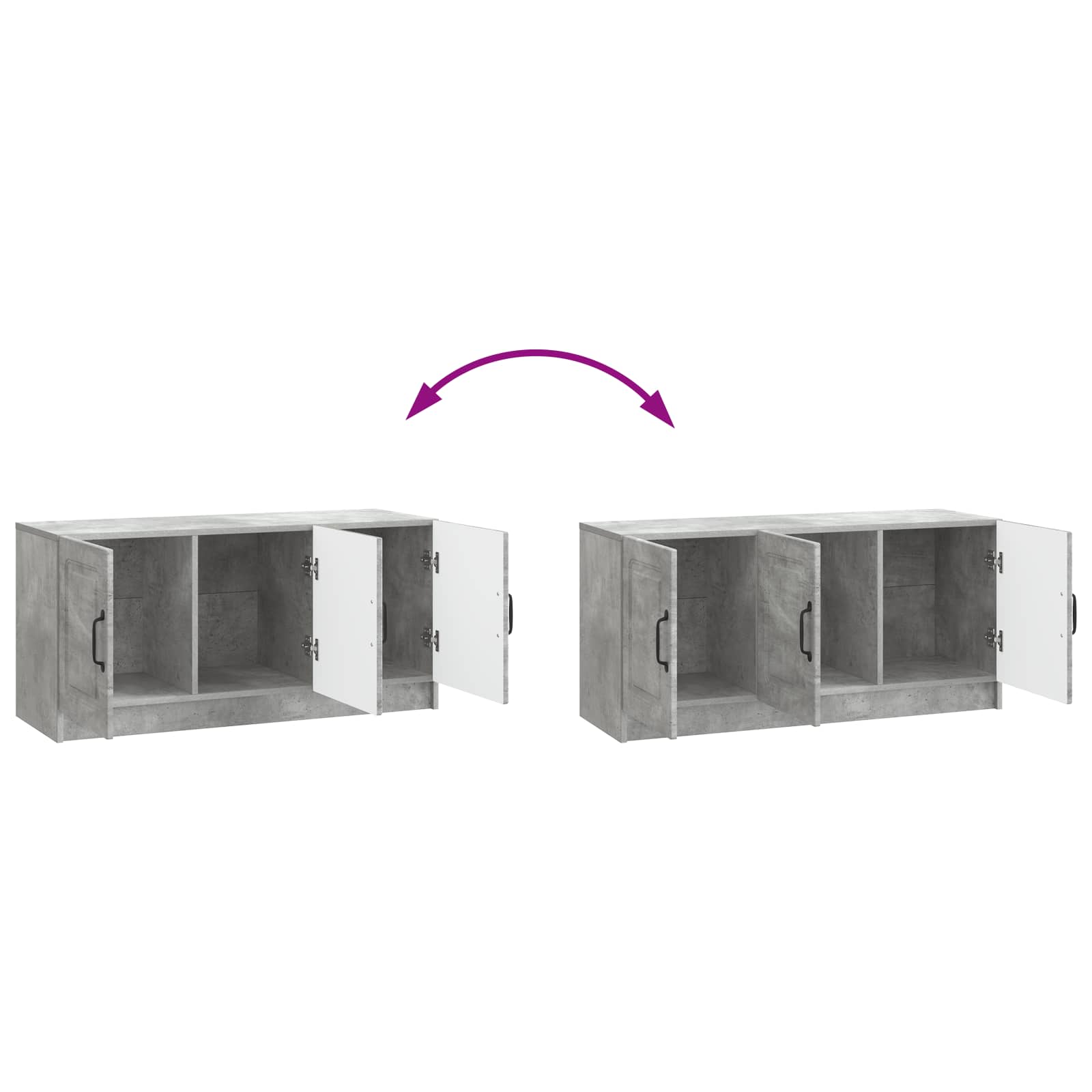 TV ormar Betonska siva 99 x 34,5 x 47 cm Konstruirano drvo