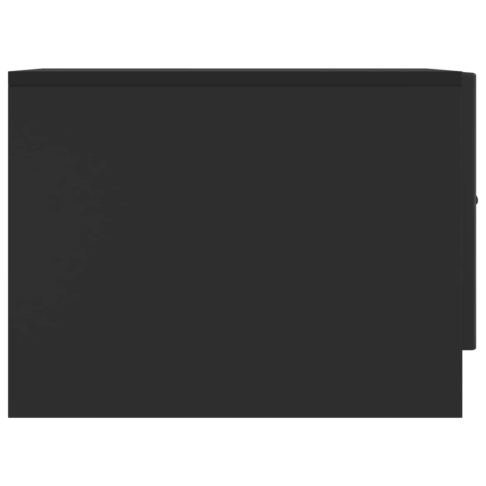 Kava Stol s ladicama Crna 49 x 50 x 37 cm Konstruirano drvo