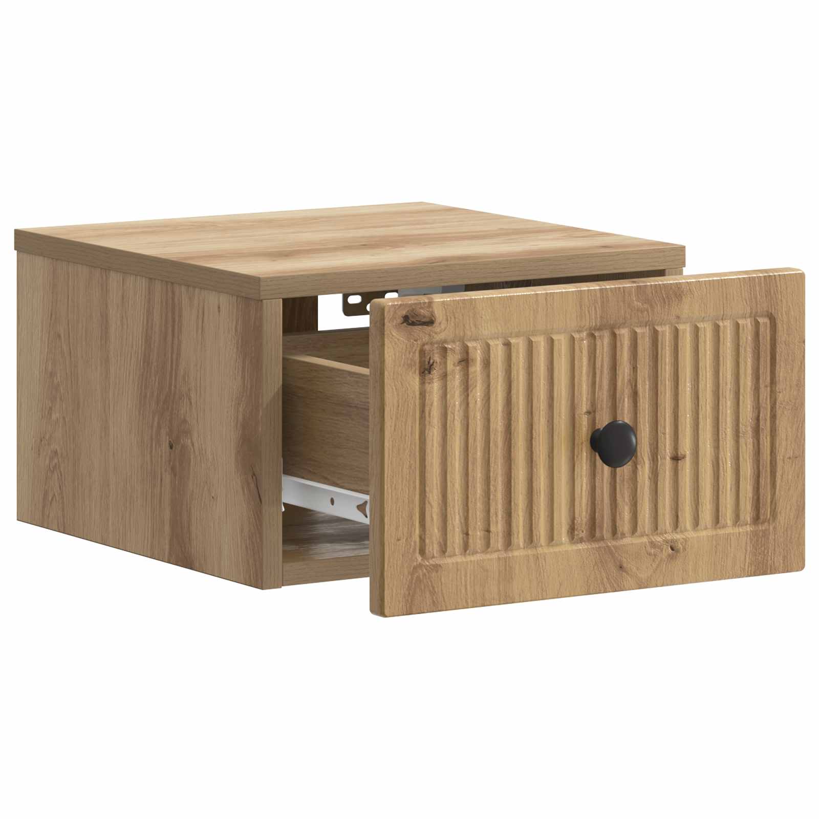 Noćni ormarić za montažu na zid s ladicama 2 pcs Hrast artisan