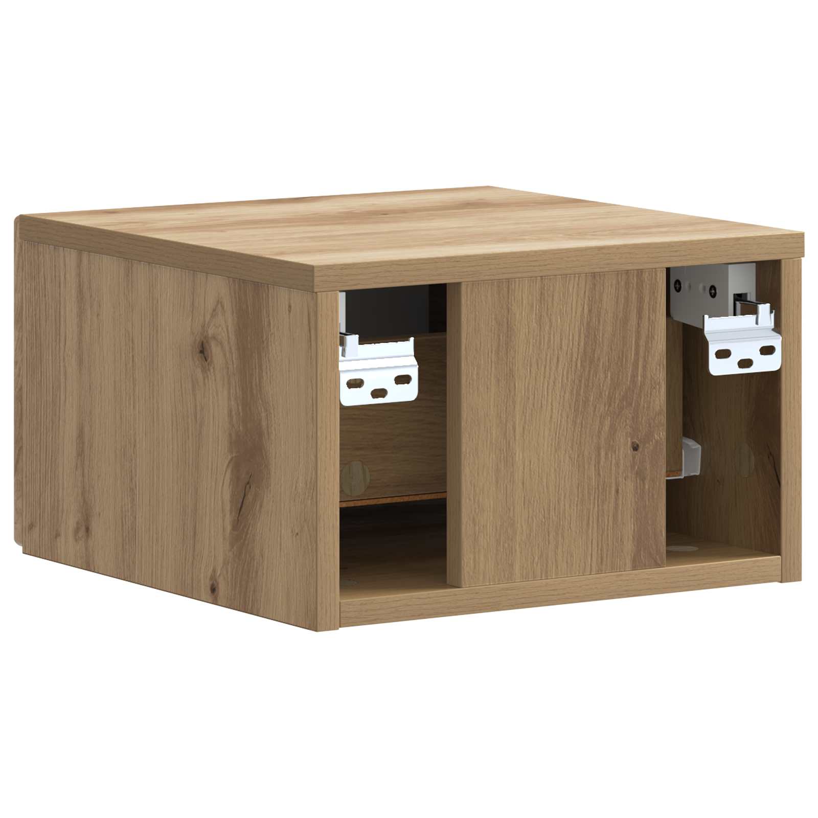 Noćni ormarić za montažu na zid s ladicama 2 pcs Hrast artisan