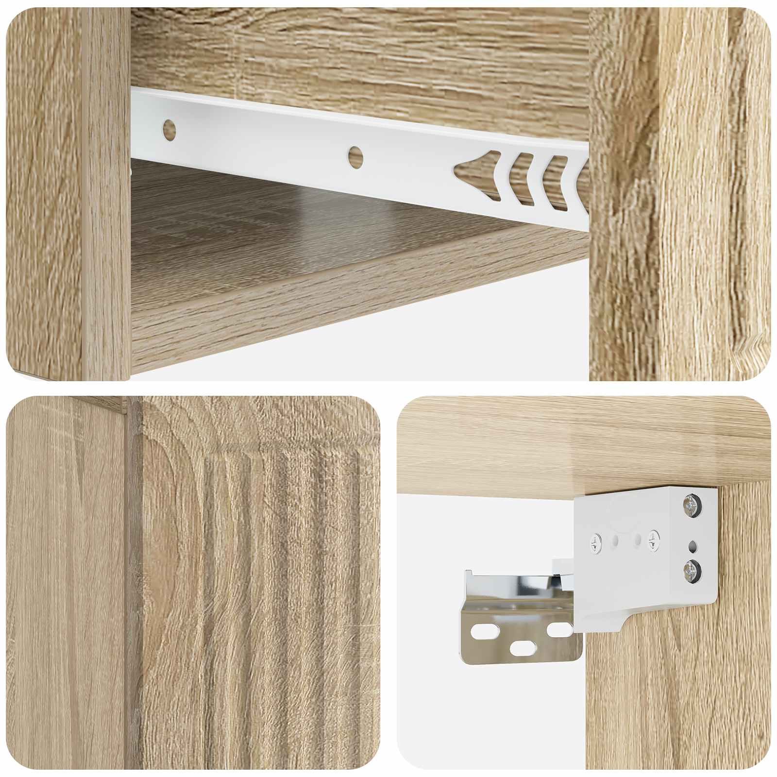 Noćni ormar s ladicama 2 pcs Hrast sonoma 49 x 34,5 x 20 cm