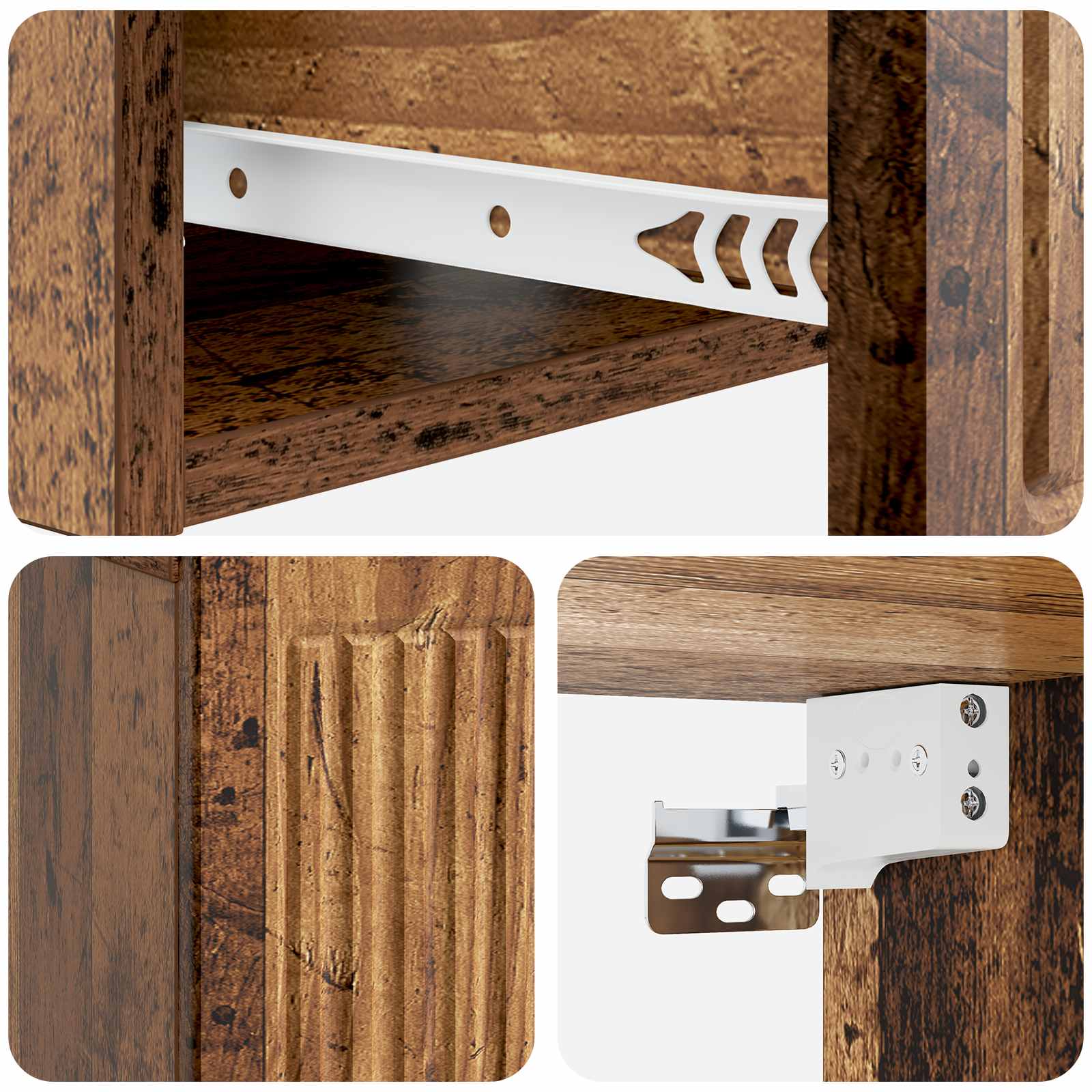 Noćni ormar Staro drvo 49 x 34,5 x 20 cm Konstruirano drvo
