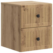 Noćni ormarić za montažu na zid Hrast artisan 33 x 34,5 x 40 cm