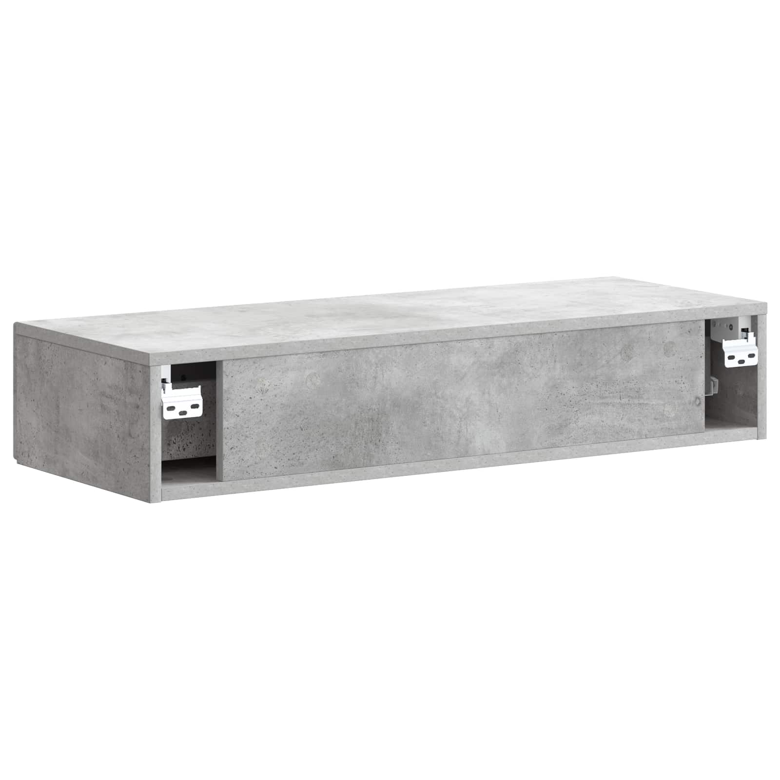 Stolna montirana na zid Betonska siva 87,5 x 34,5 x 17 cm