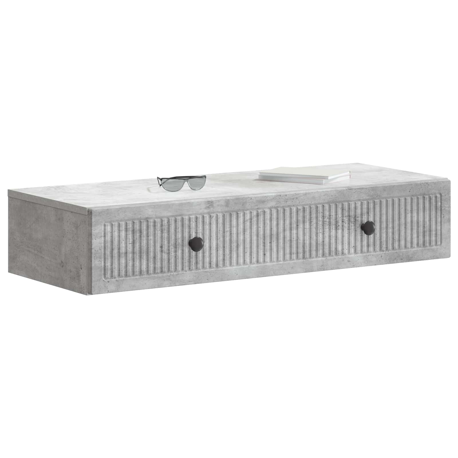 Stolna montirana na zid Betonska siva 87,5 x 34,5 x 17 cm