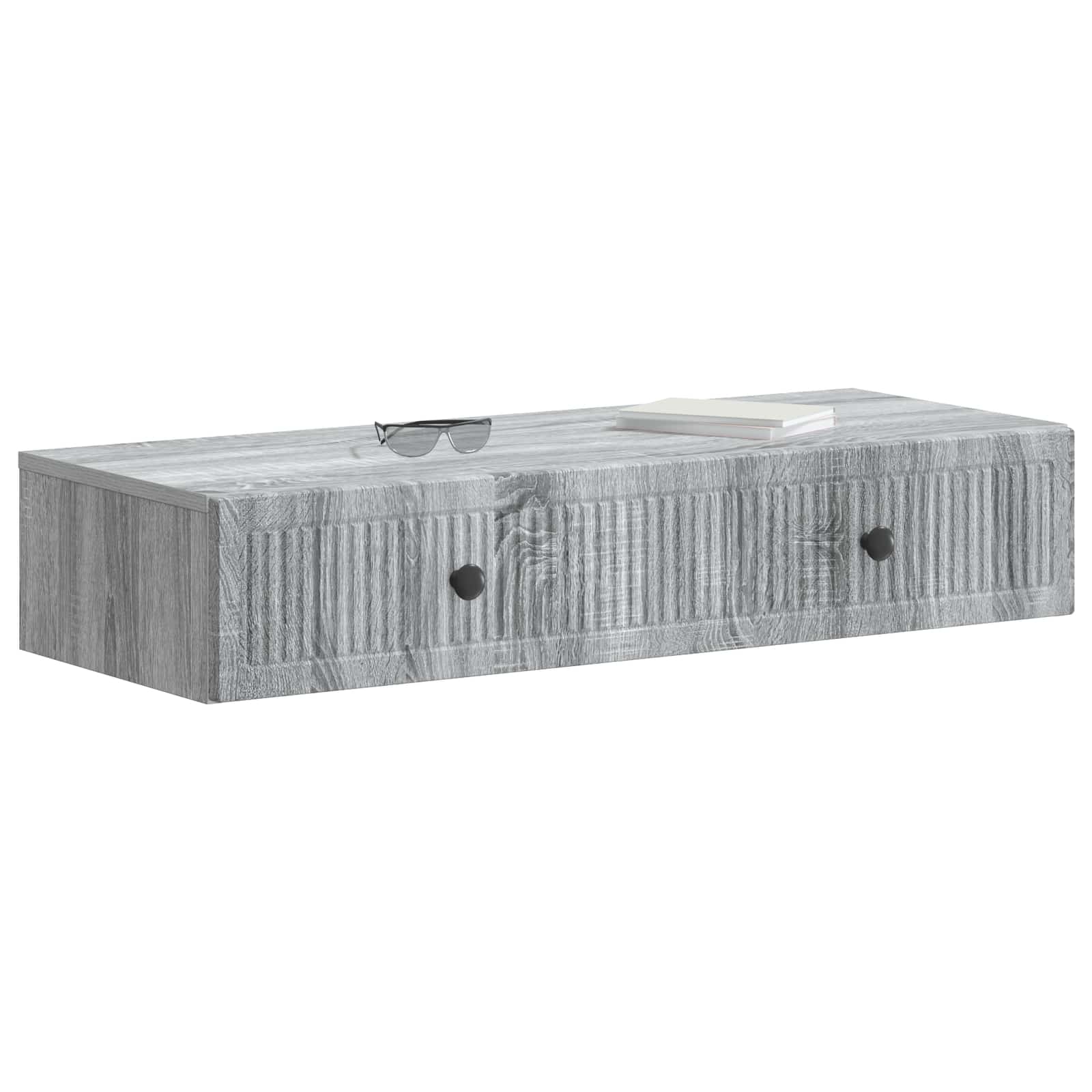 Stolna montirana na zid Siva sonoma 87,5 x 34,5 x 17 cm