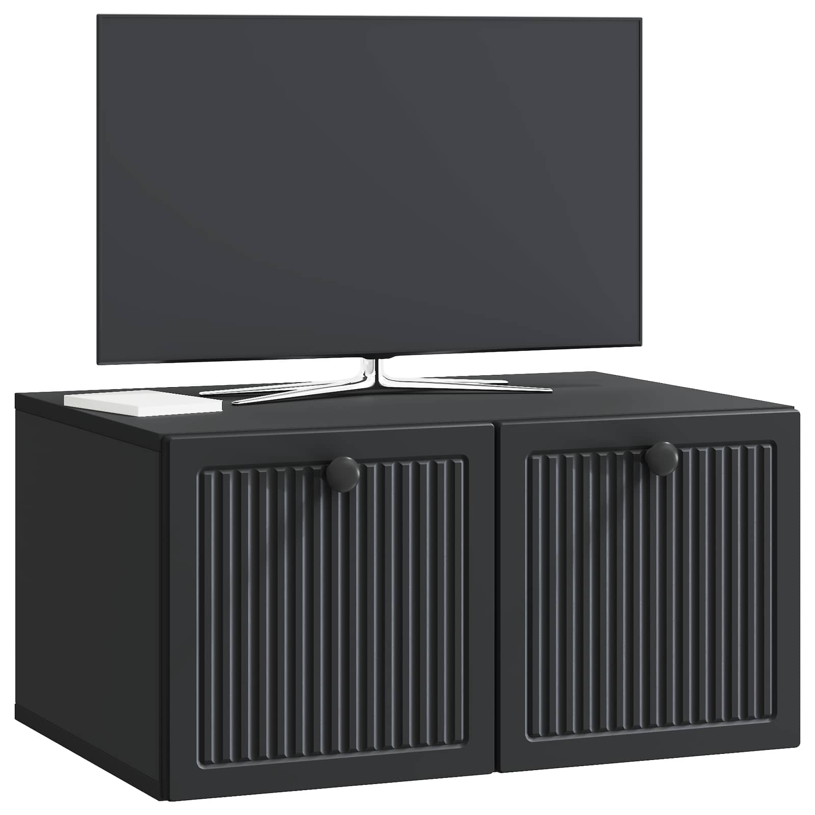 TV ormar za zid Zidne Crna 59,5 x 41 x 30 cm Konstruirano drvo