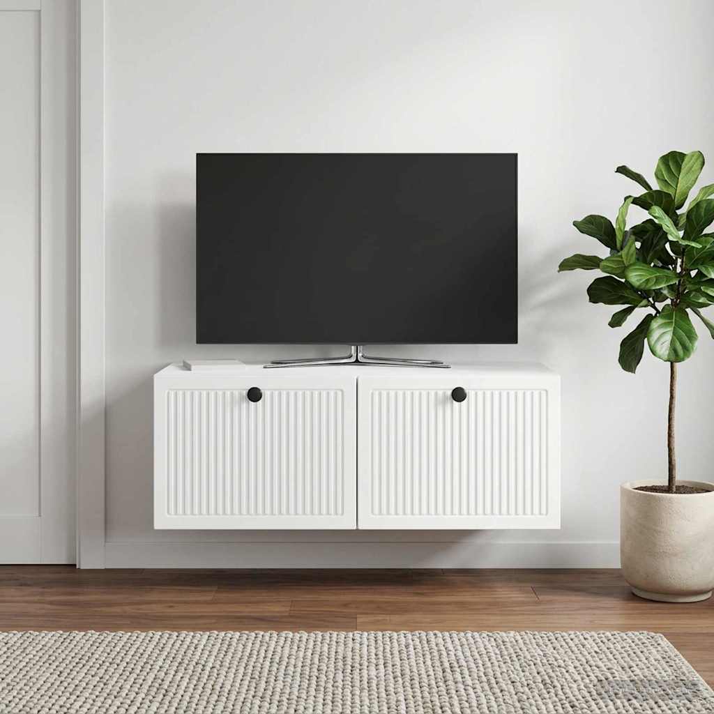 TV ormar za zid Zidne Bijela visokog sjaja 78,5 x 41 x 30 cm