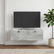 TV ormar za zid Betonska siva 98 x 41 x 30 cm Konstruirano drvo