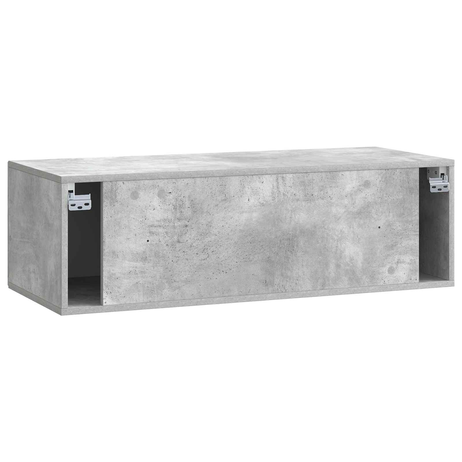 TV ormar za zid Betonska siva 98 x 41 x 30 cm Konstruirano drvo