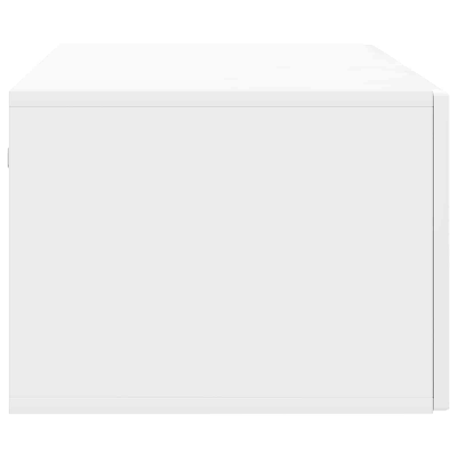 TV ormar za zid Zidne Bijela visokog sjaja 98 x 41 x 30 cm