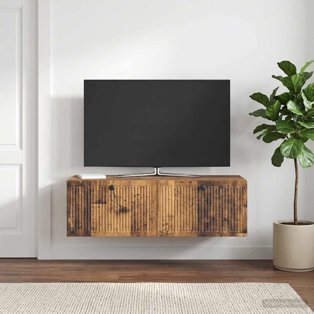 TV ormar za zid Staro drvo 98 x 41 x 30 cm Konstruirano drvo