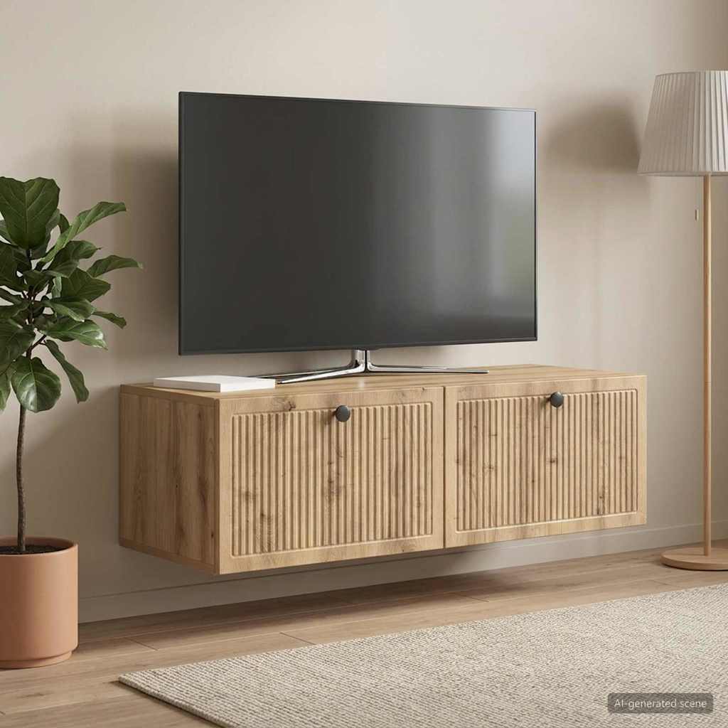 TV ormar za zid 98 x 41 x 30 cm Hrast artisan Konstruirano drvo