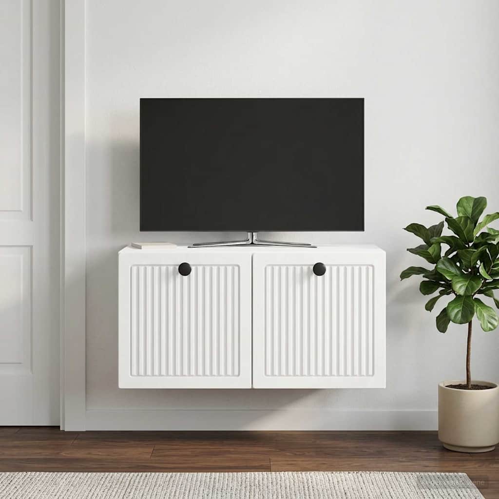 TV ormar za zid Bijela 59,5 x 31 x 30 cm Konstruirano drvo
