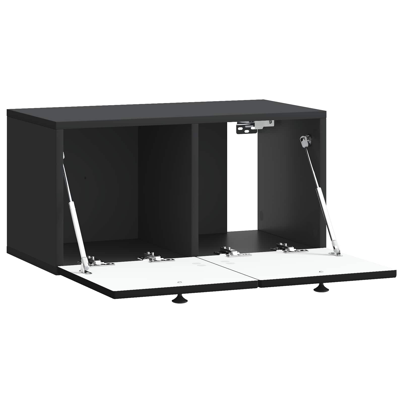 TV ormar za zid Zidne Crna 59,5 x 31 x 30 cm Konstruirano drvo