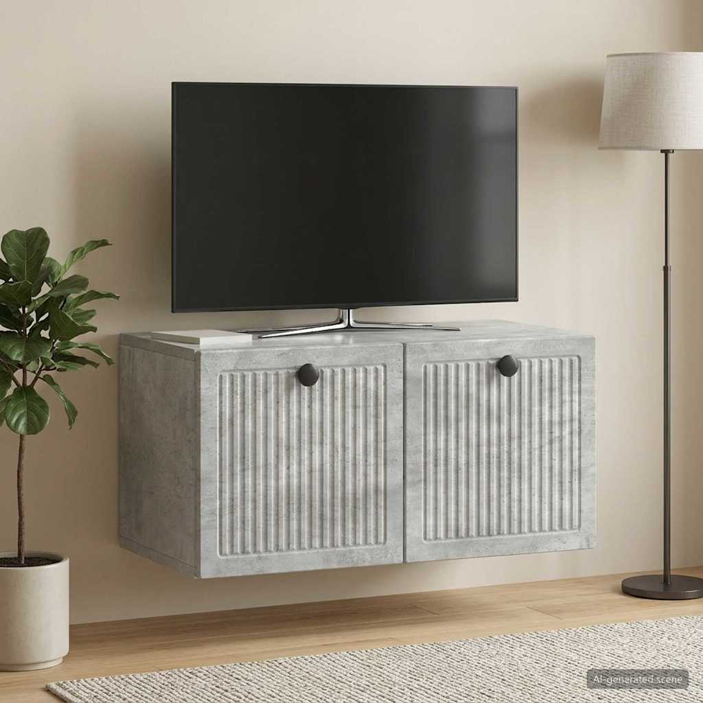 TV ormar za zid Zidne Betonska siva 59,5 x 31 x 30 cm