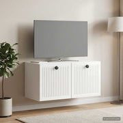 TV ormar za zid Zidne Bijela visokog sjaja 59,5 x 31 x 30 cm