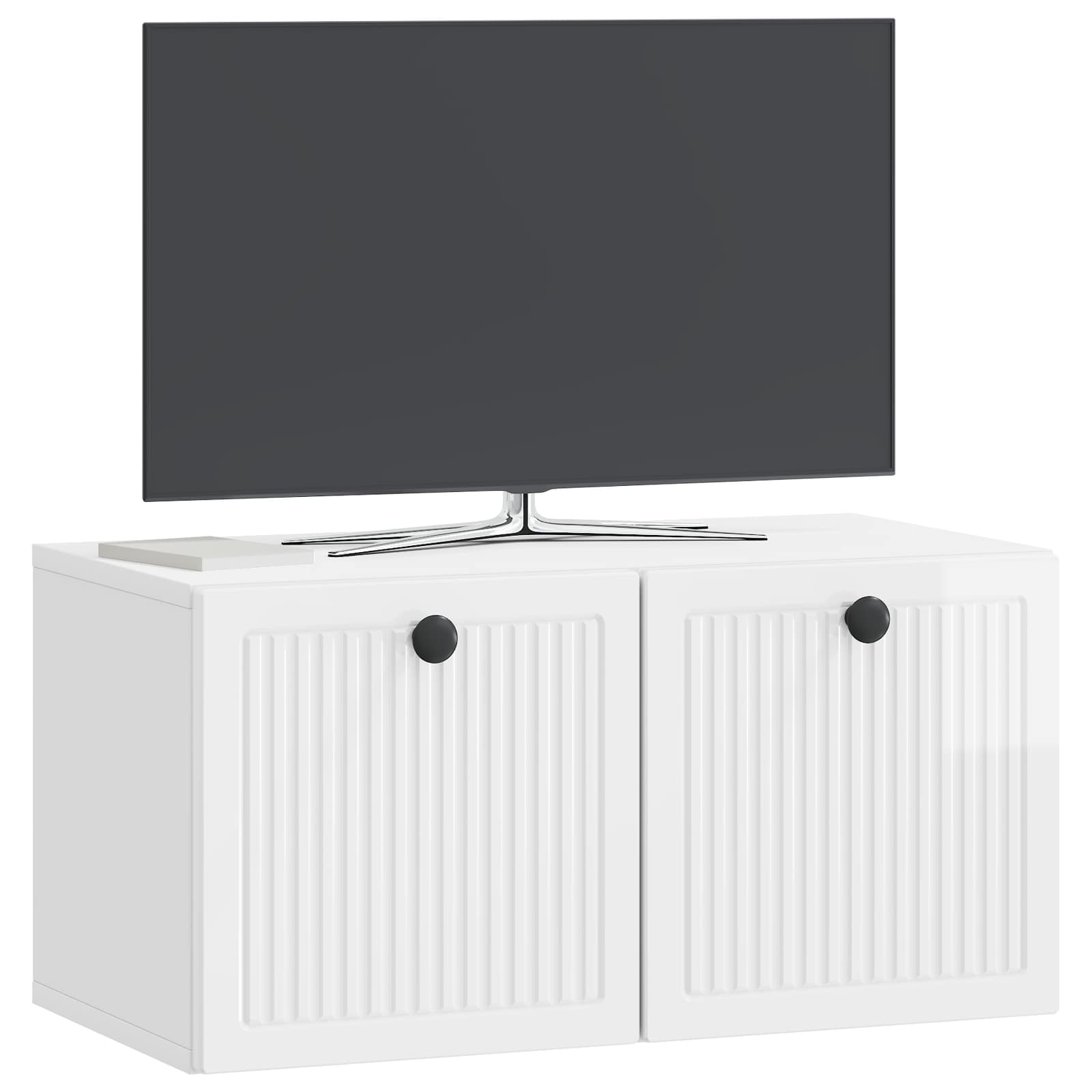 TV ormar za zid Zidne Bijela visokog sjaja 59,5 x 31 x 30 cm