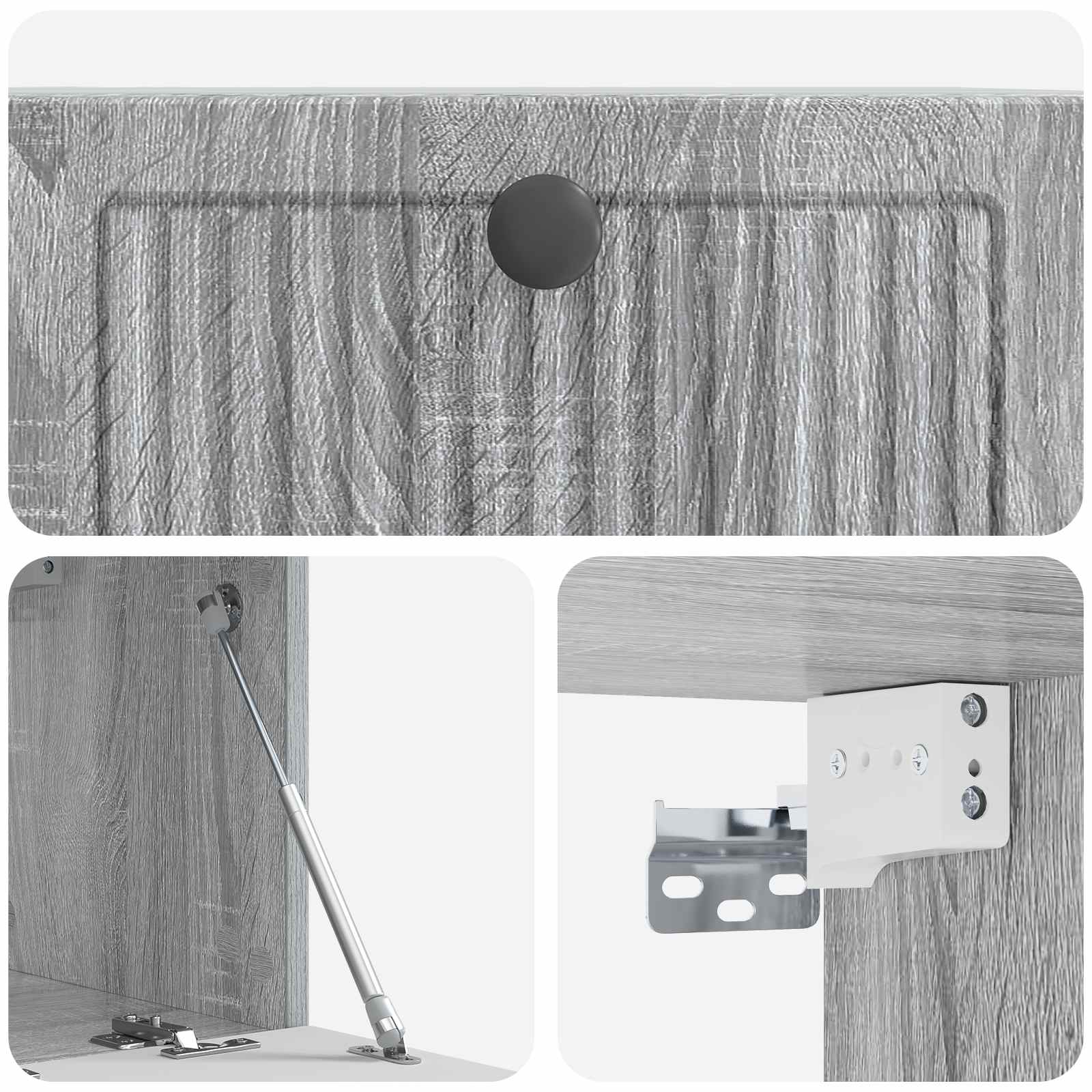 TV ormar za zid Siva sonoma 59,5 x 31 x 30 cm Konstruirano drvo
