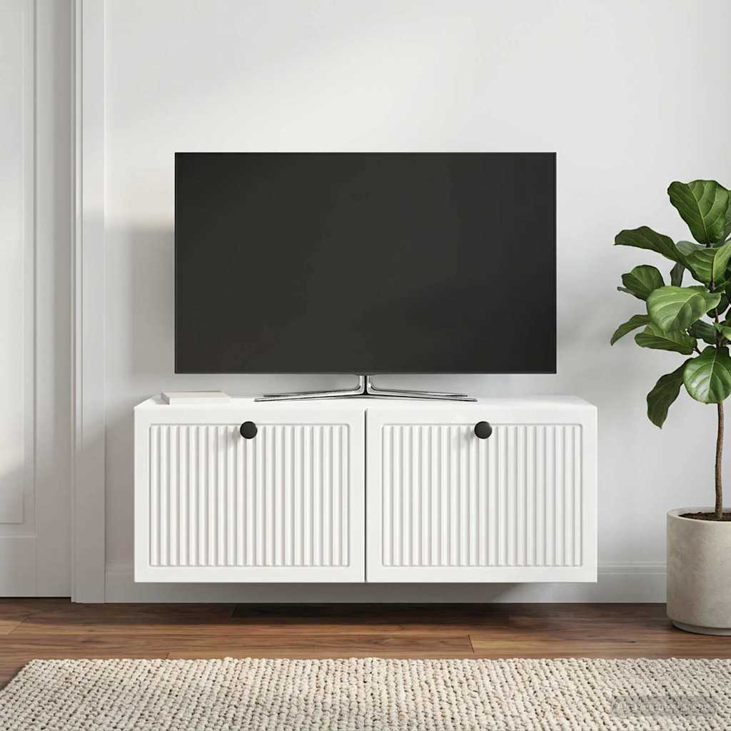 TV ormar za zid Bijela 78,5 x 31 x 30 cm Konstruirano drvo