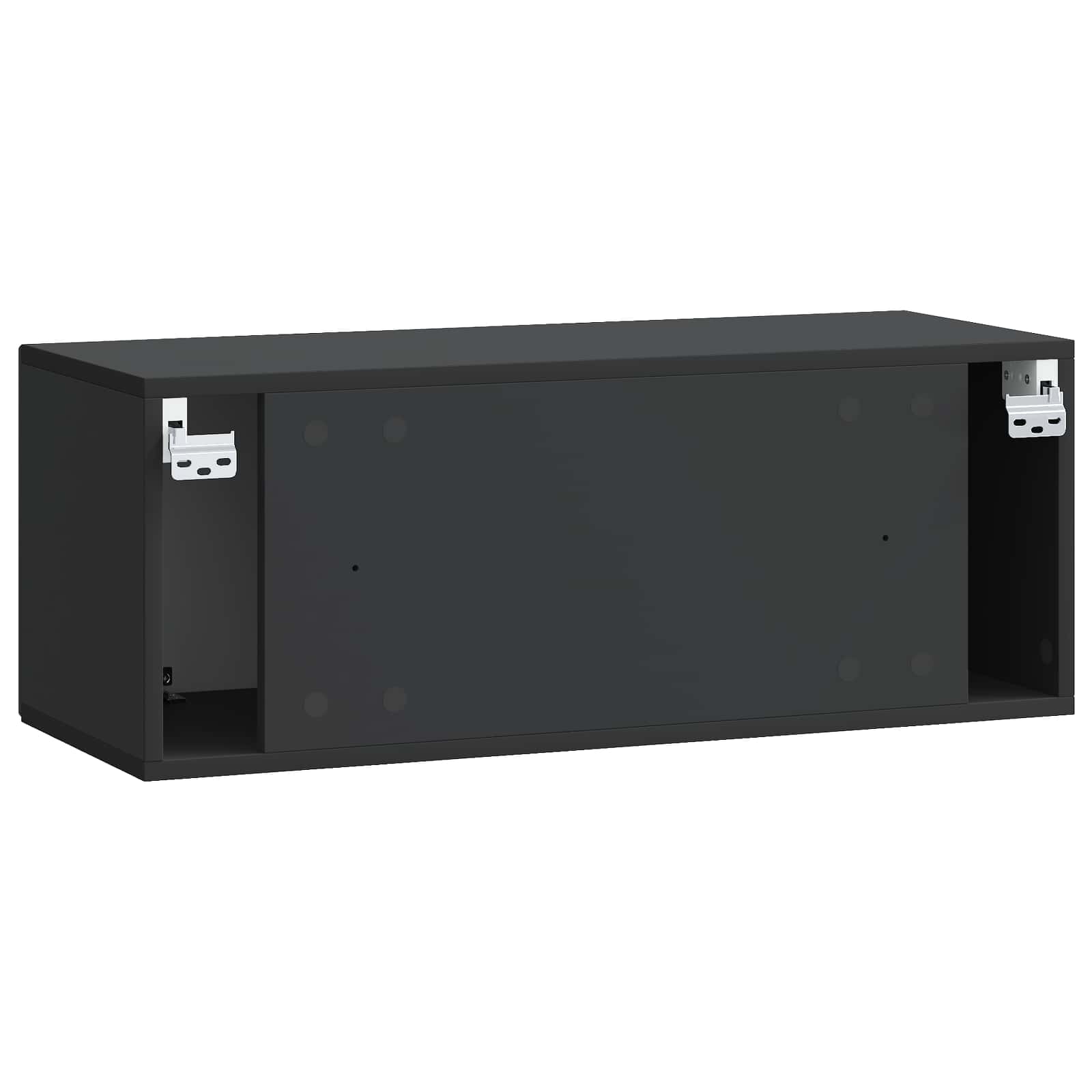 TV ormar za zid Zidne Crna 78,5 x 31 x 30 cm Konstruirano drvo