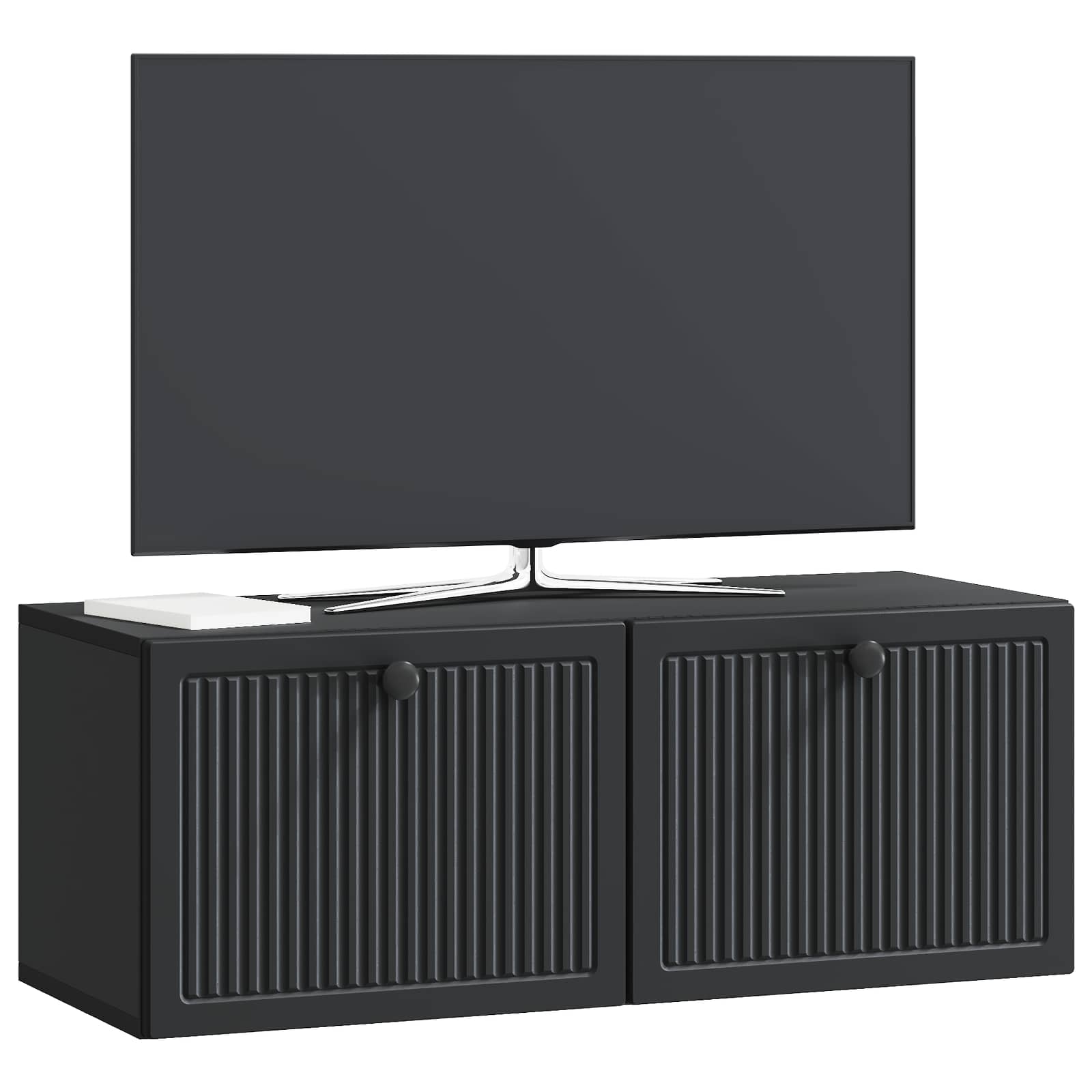 TV ormar za zid Zidne Crna 78,5 x 31 x 30 cm Konstruirano drvo
