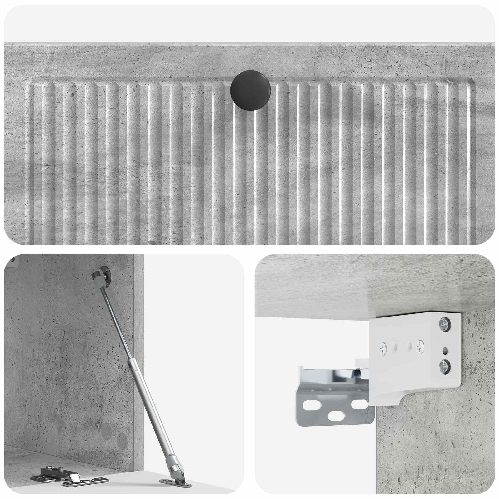 TV ormar za zid Zidne Betonska siva 78,5 x 31 x 30 cm