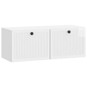 TV ormar za zid Zidne Bijela visokog sjaja 78,5 x 31 x 30 cm
