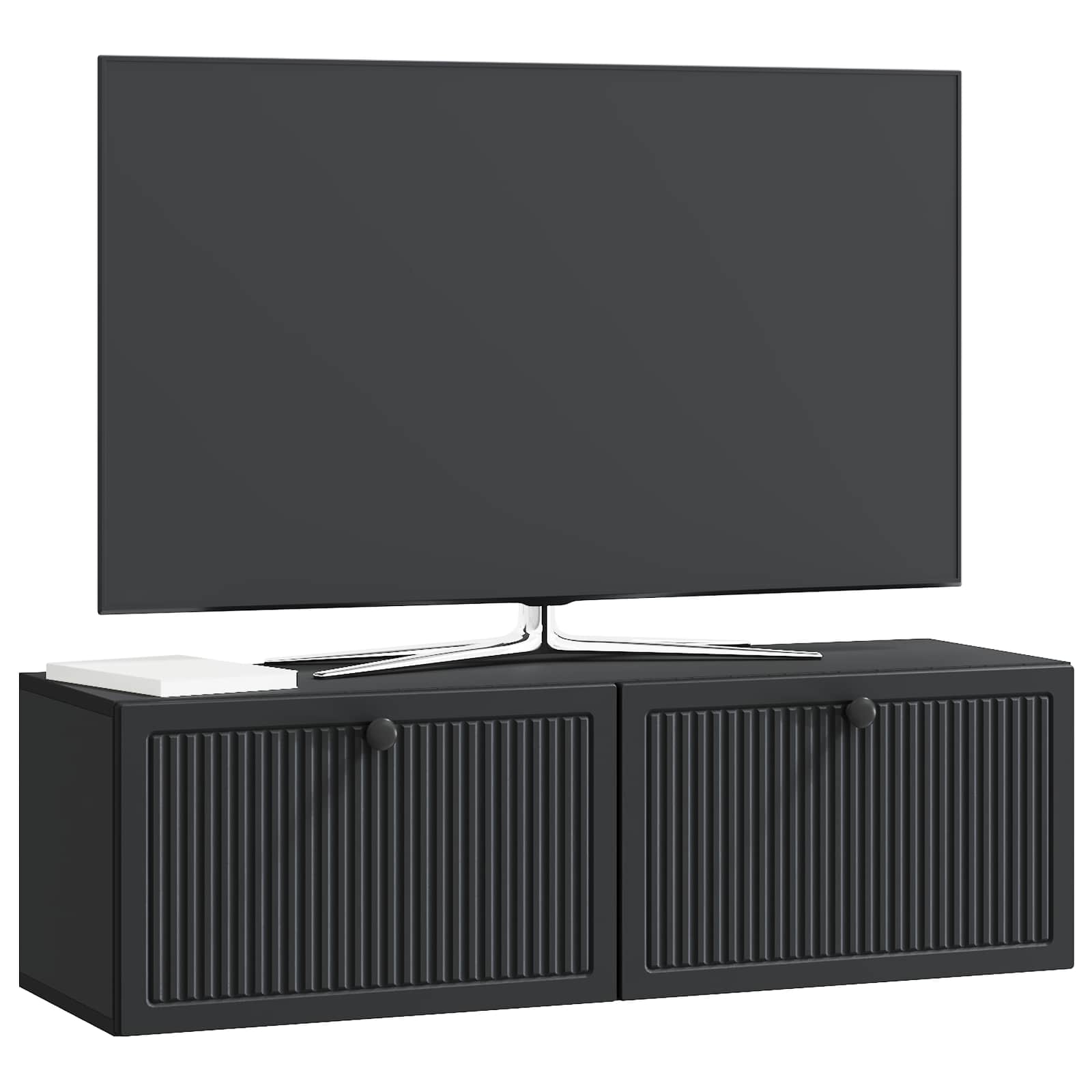TV ormar za zid Zidne Crna 98 x 31 x 30 cm Konstruirano drvo