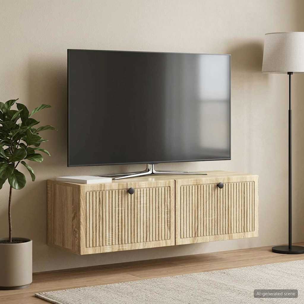 TV ormar za zid Hrast sonoma 98 x 31 x 30 cm Konstruirano drvo