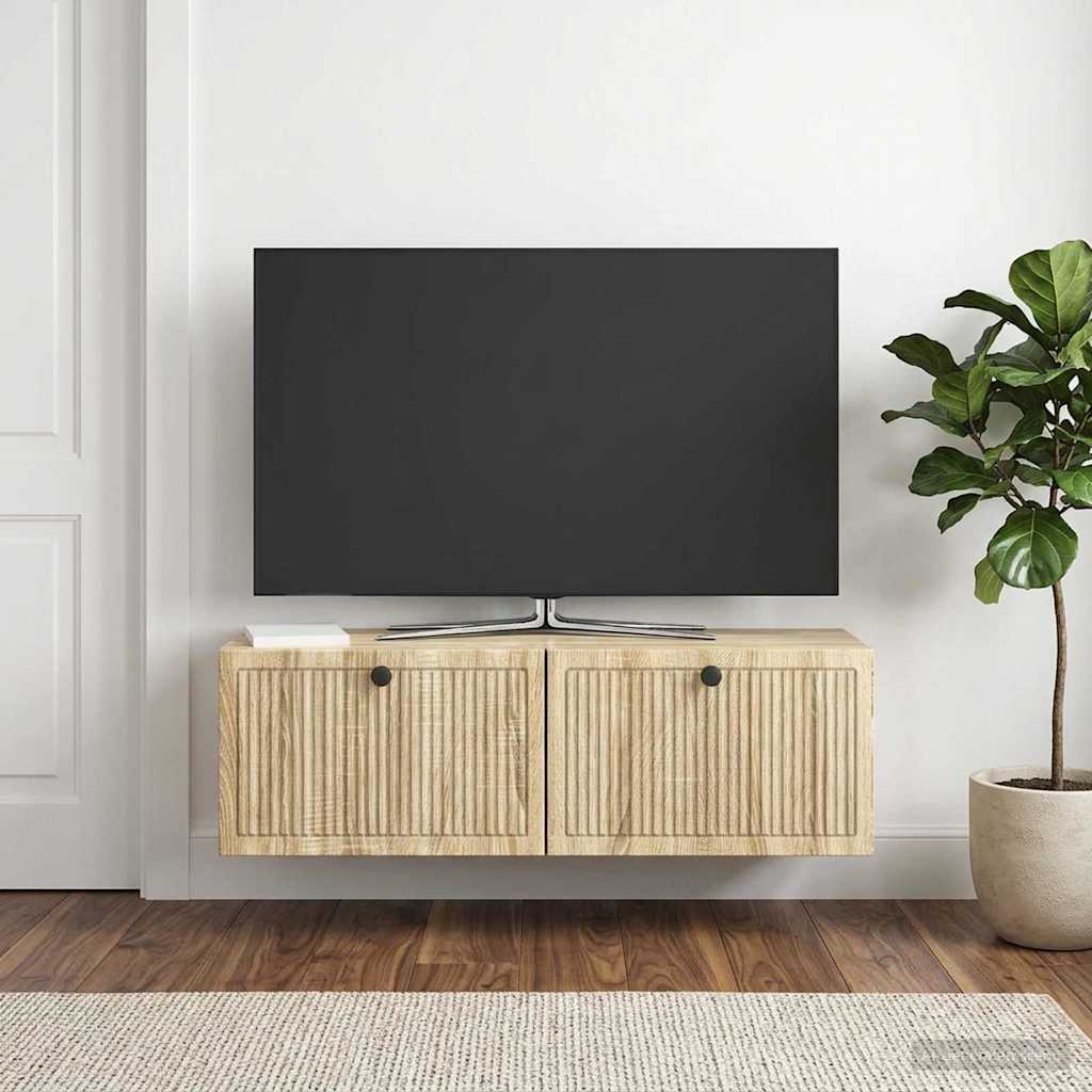 TV ormar za zid Hrast sonoma 98 x 31 x 30 cm Konstruirano drvo