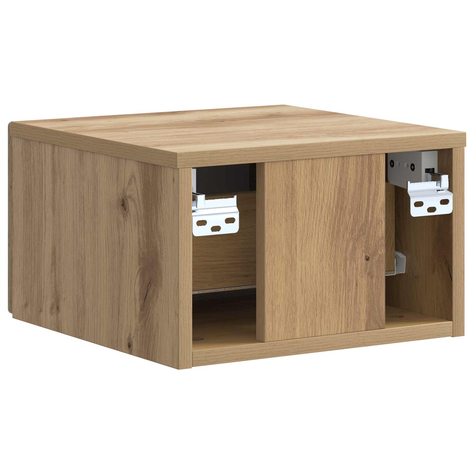 Noćni ormarić za montažu na zid s ladicama 2 pcs Hrast artisan