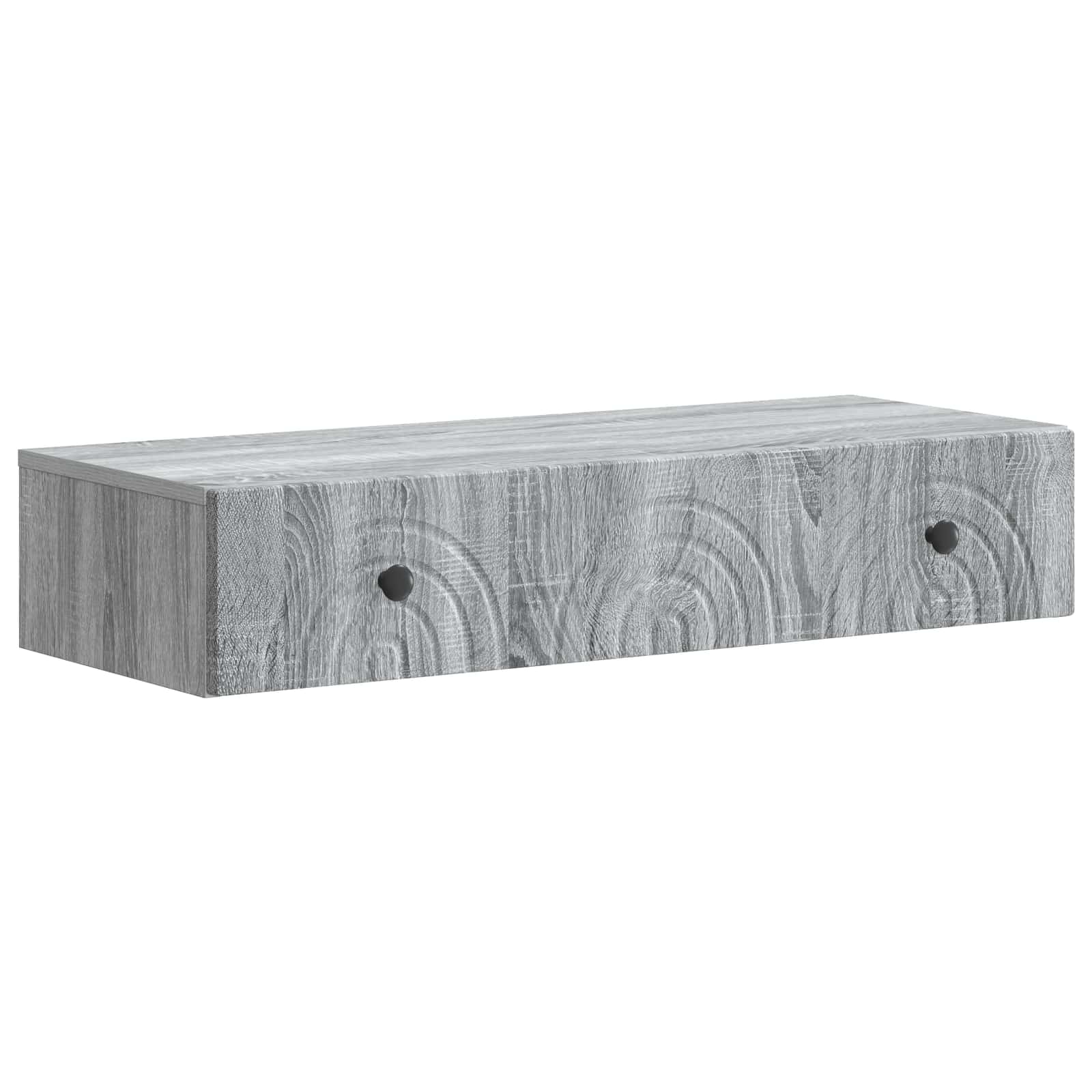 Stolna montirana na zid Siva sonoma 87,5 x 34,5 x 17 cm