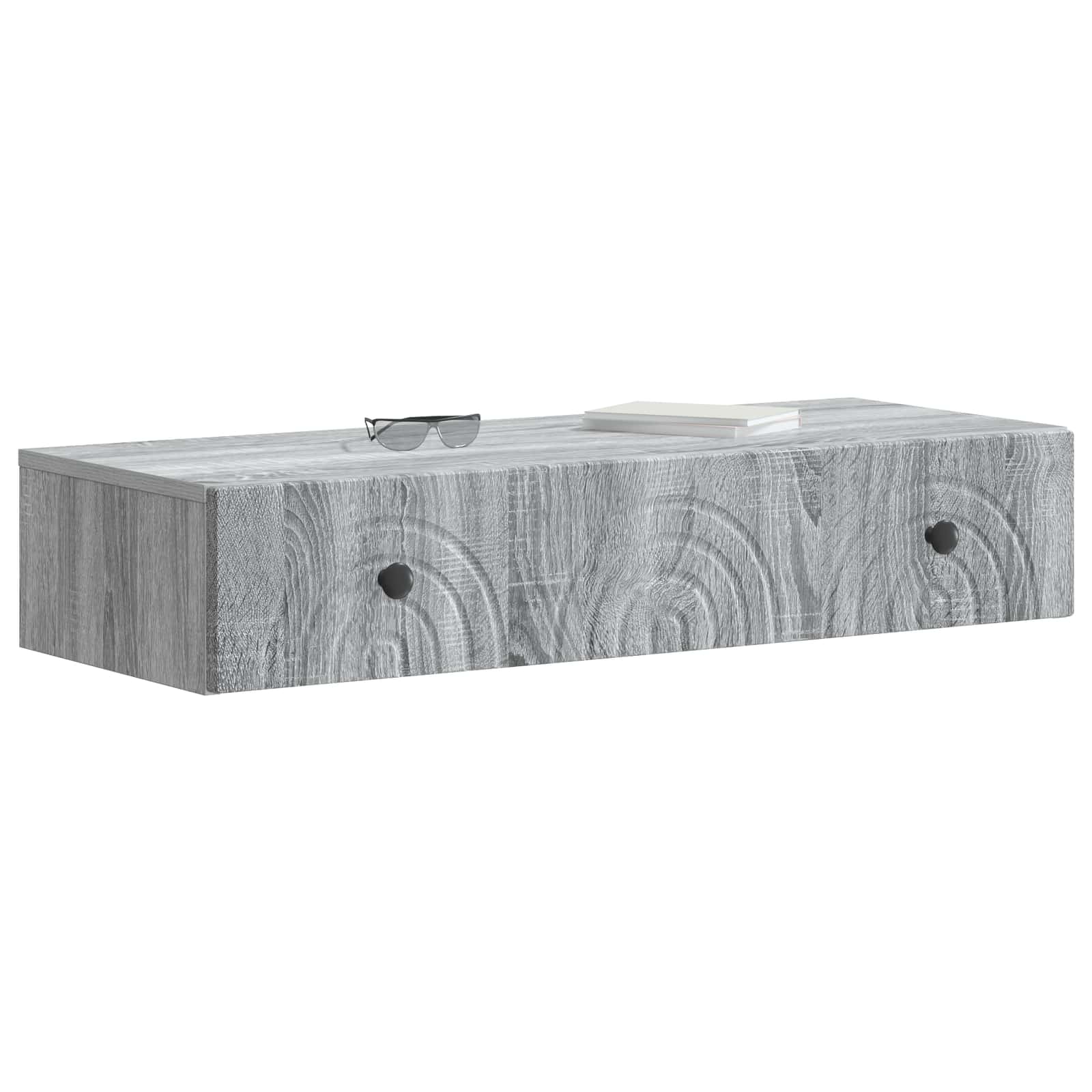 Stolna montirana na zid Siva sonoma 87,5 x 34,5 x 17 cm