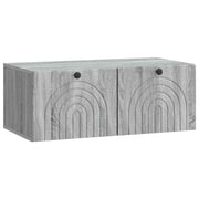 TV ormar za zid Siva sonoma 78,5 x 41 x 30 cm Konstruirano drvo