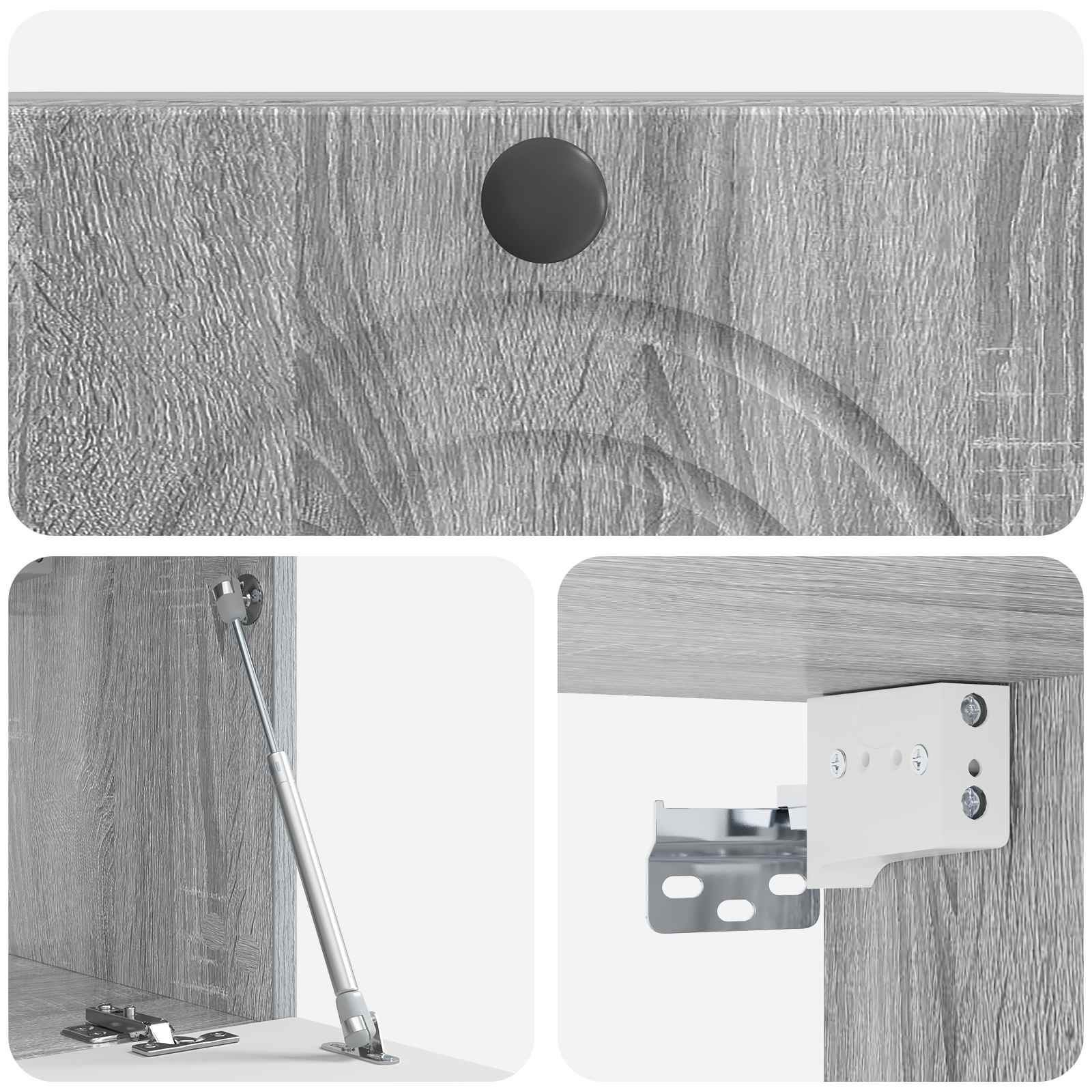 TV ormar za zid Siva sonoma 59,5 x 31 x 30 cm Konstruirano drvo
