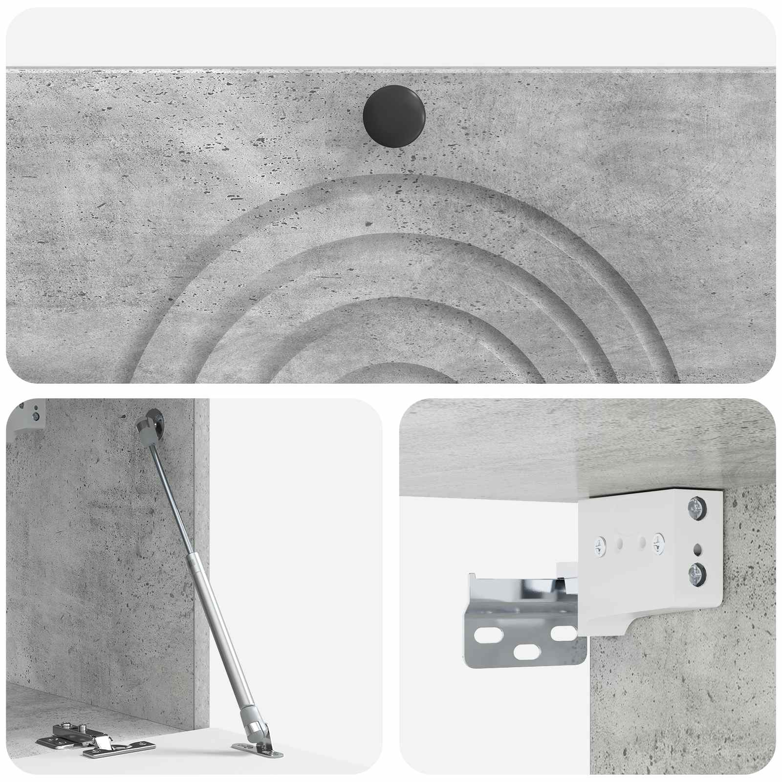 TV ormar za zid Zidne Betonska siva 78,5 x 31 x 30 cm