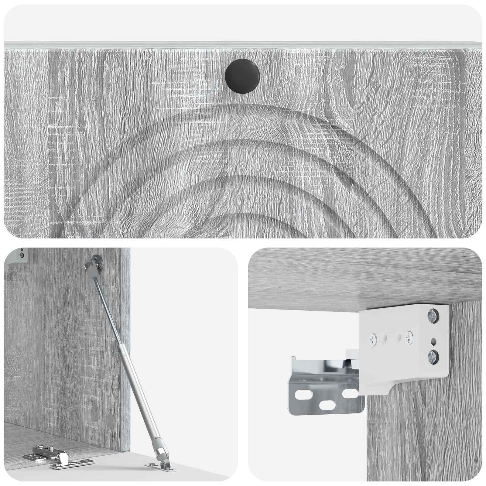 TV ormar za zid Siva sonoma 98 x 31 x 30 cm Konstruirano drvo
