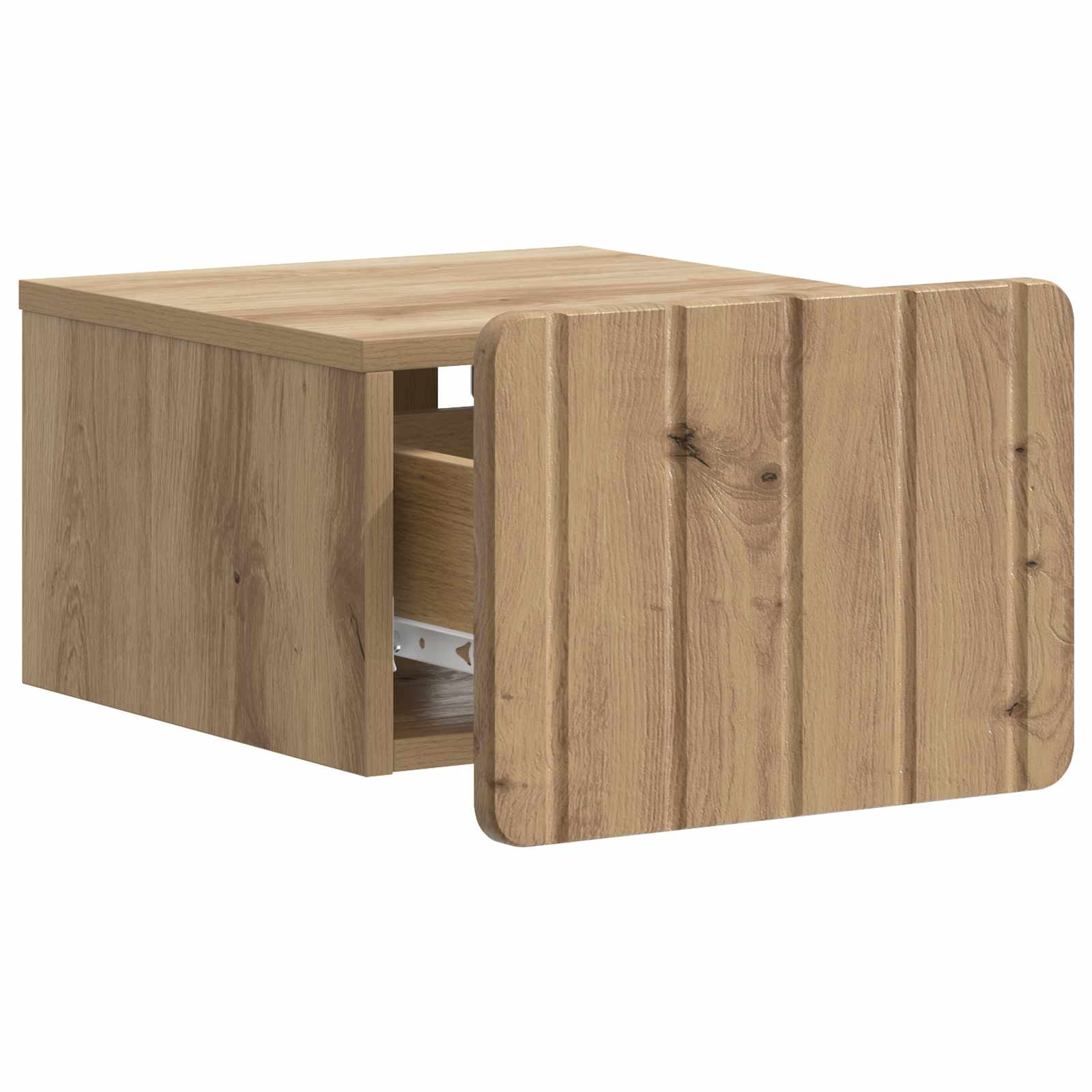 Noćni ormarić za montažu na zid s ladicama 2 pcs Hrast artisan