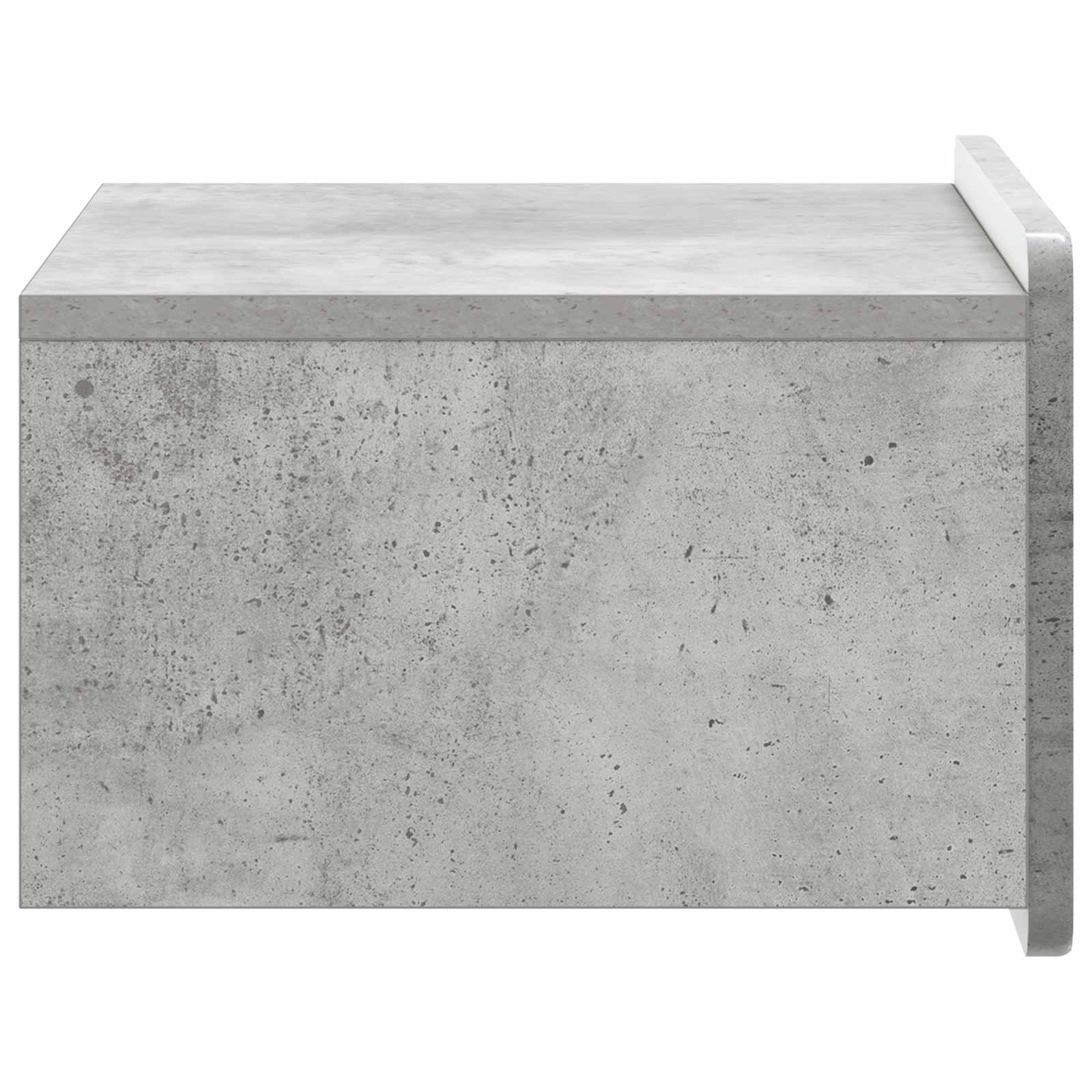 Noćni ormarić za montažu na zid Betonska siva 49 x 34,5 x 24 cm