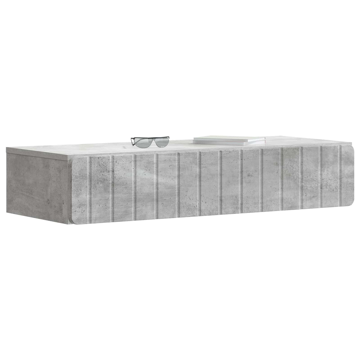 Stolna montirana na zid Betonska siva 87,5 x 34,5 x 17 cm