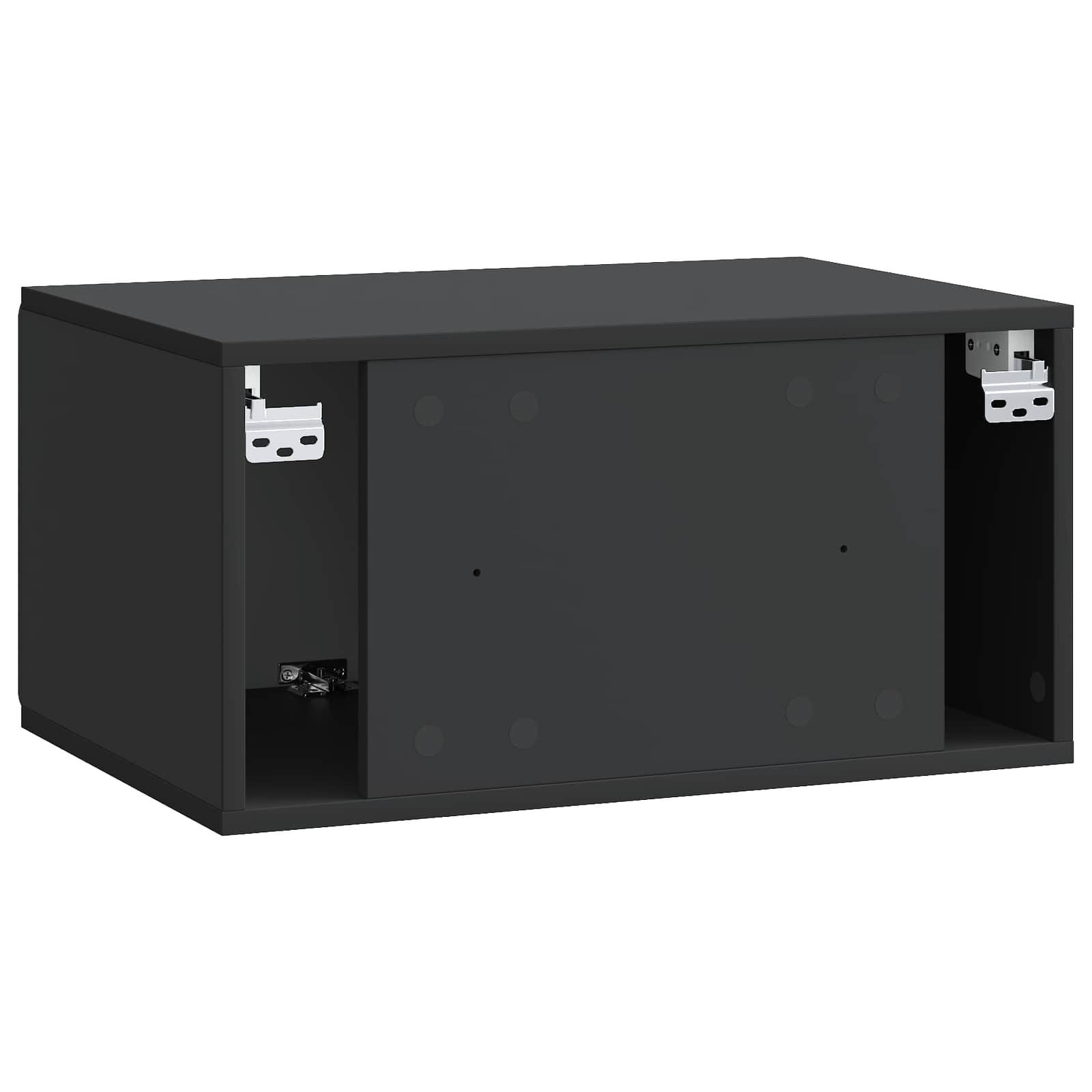 TV ormar za zid 59,5 x 41 x 30 cm Crna Konstruirano drvo