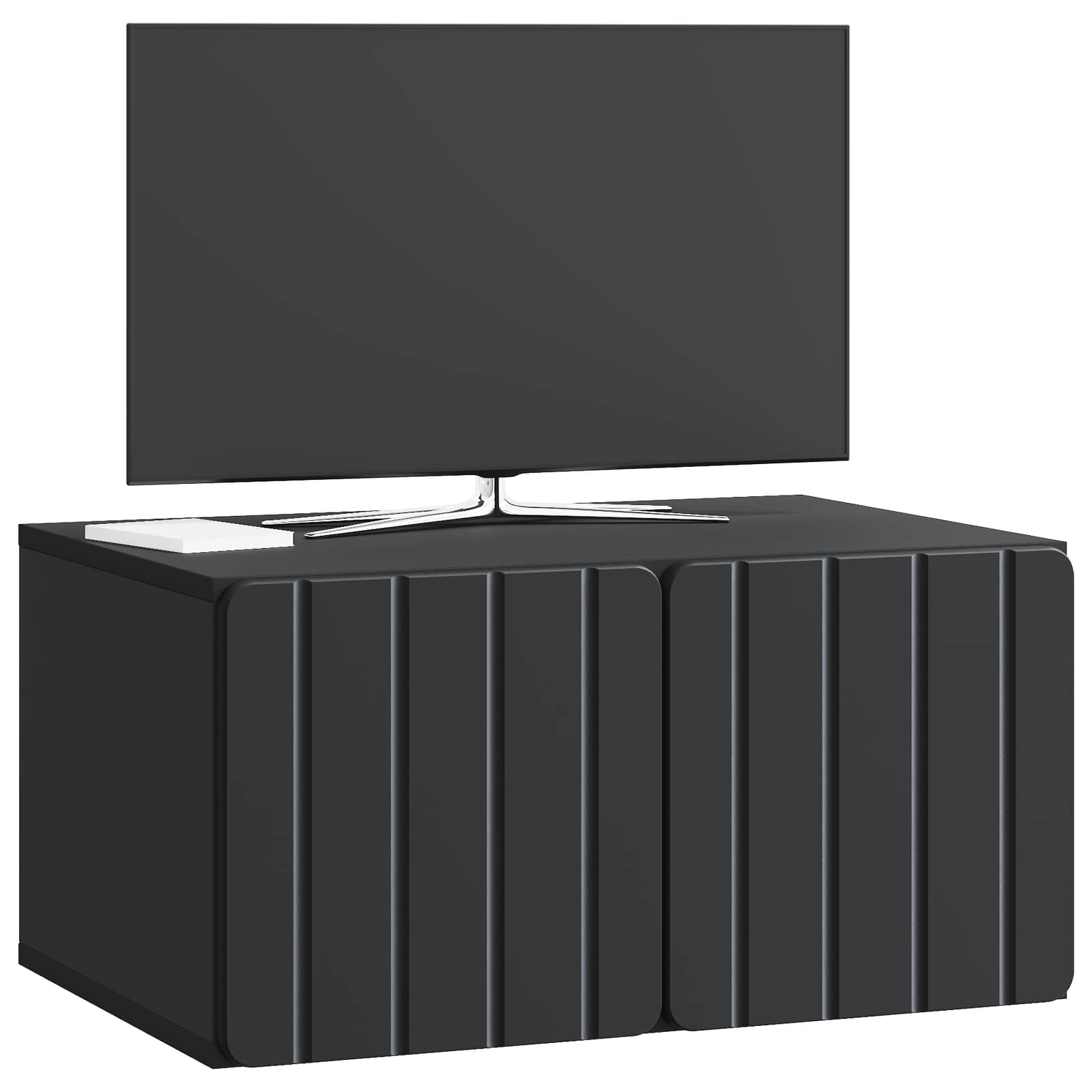 TV ormar za zid 59,5 x 41 x 30 cm Crna Konstruirano drvo