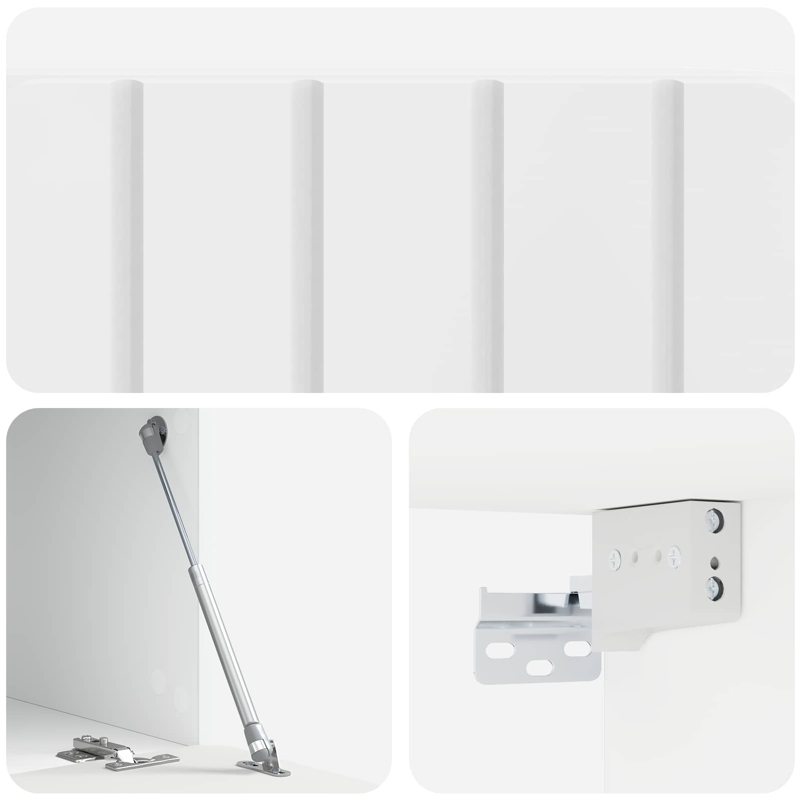 TV ormar za zid Zidne Bijela visokog sjaja 59,5 x 41 x 30 cm