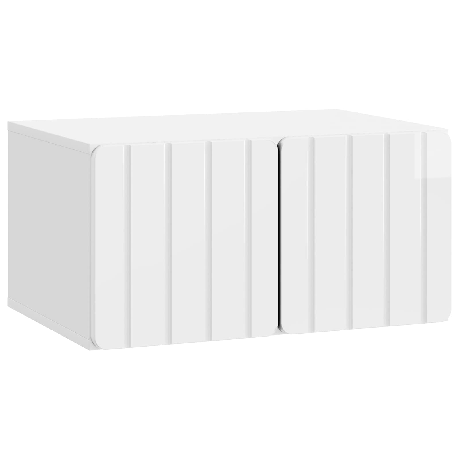 TV ormar za zid 59,5 x 41 x 30 cm Bijela visokog sjaja